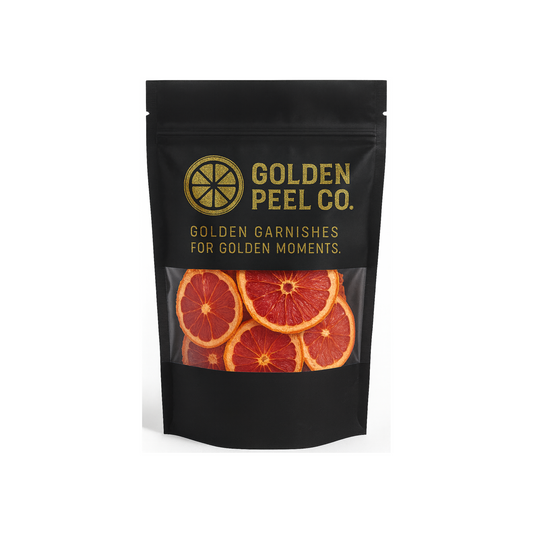 Dehydrated Grapefruit Garnish
